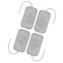 Electrodes autocollantes rectangulaires réutilisables